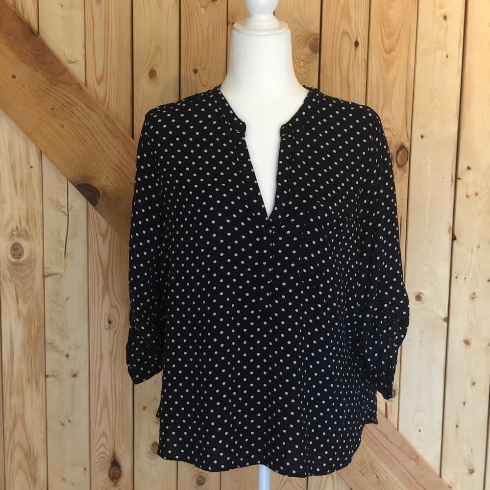 Primark black & white polka dot tunic